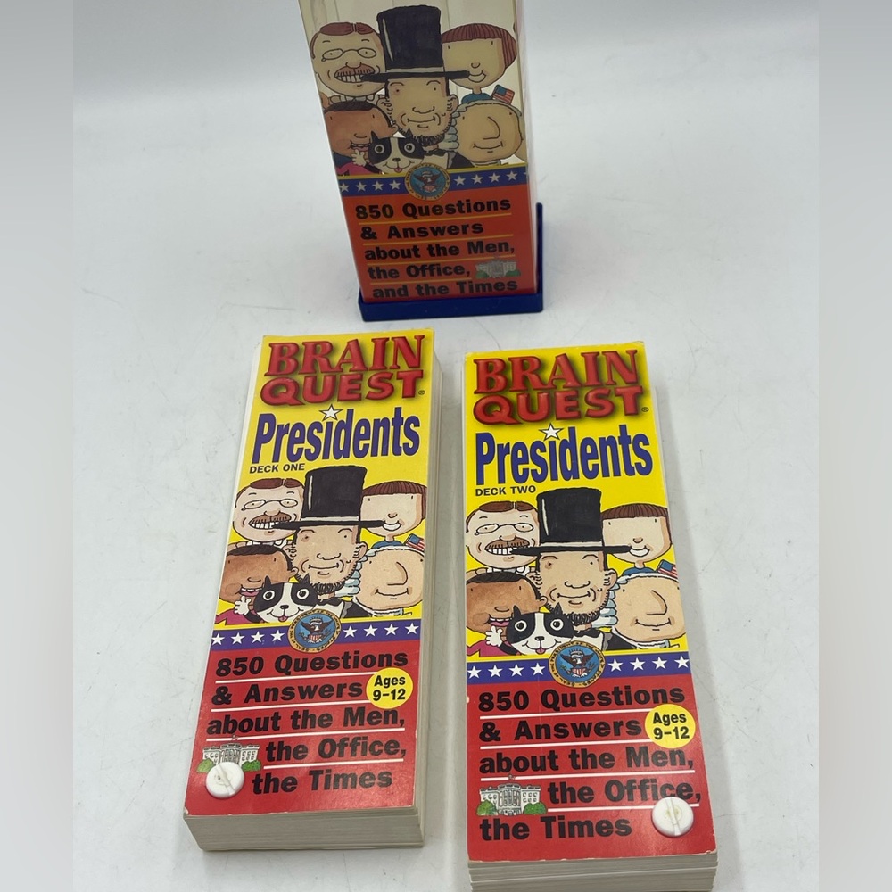 Brain Quest - “Presidents” Trivia Cards:
850 Questions & Answers for Ages 9-12